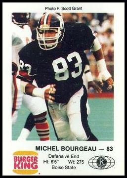 1985 Ottawa Rough Riders Police Michel Bourgeau